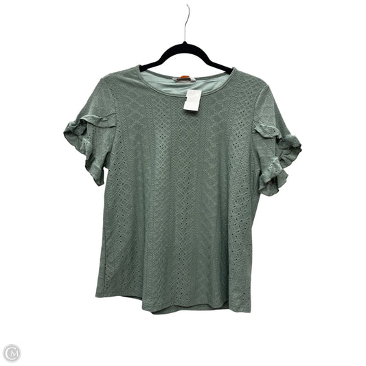 Top Short Sleeve By Clothes Mentor In Green, Size: S