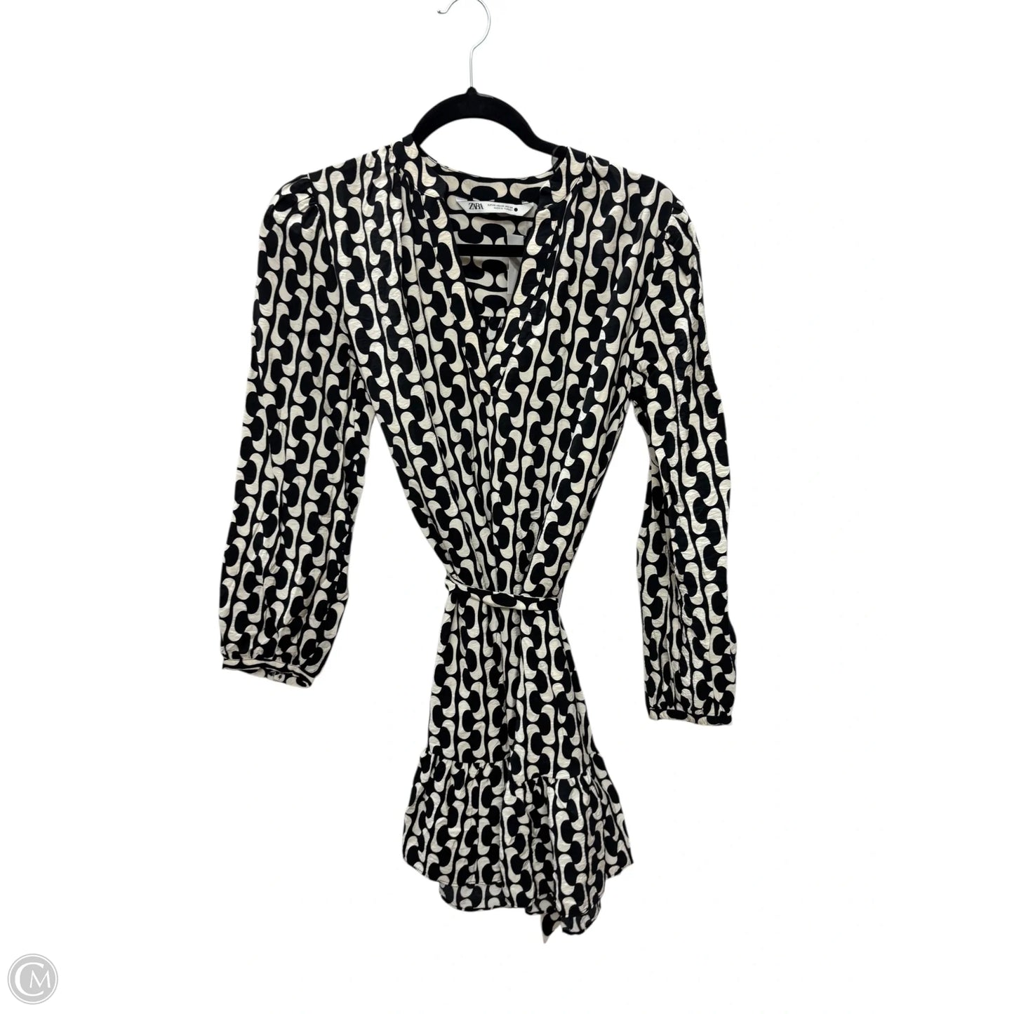 Dress Casual Midi By Zara In Black, Size: Xs