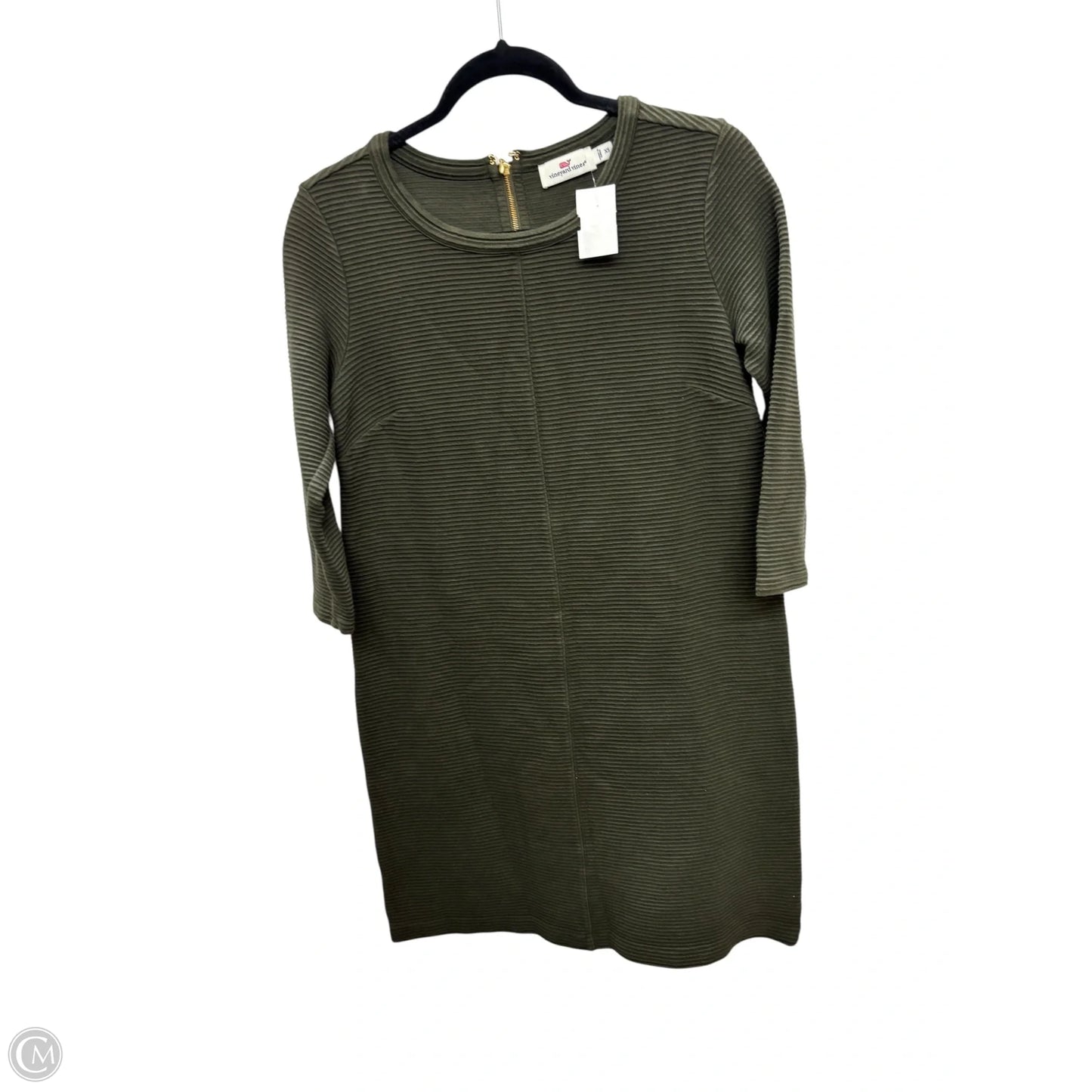 Dress Casual Midi By Vineyard Vines In Green, Size: Xs