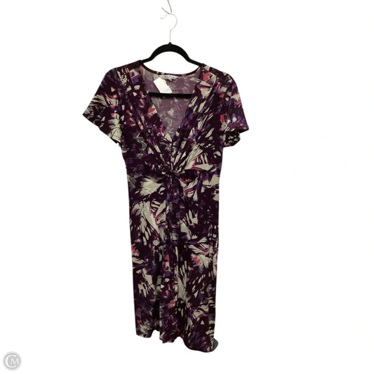 Dress Casual Midi By Clothes Mentor In Purple, Size: L