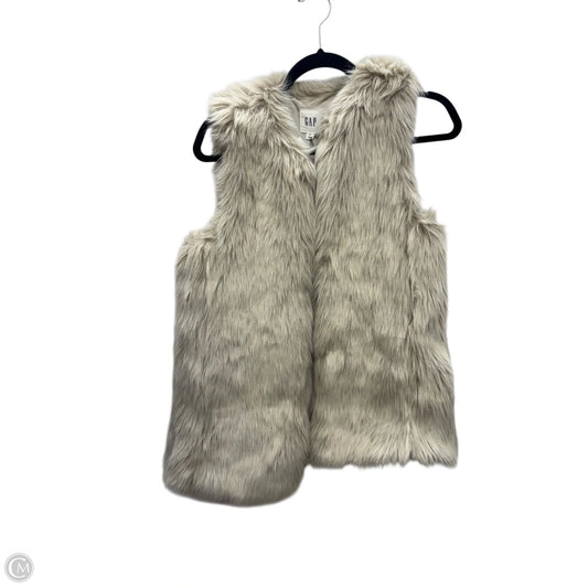 Vest Faux Fur & Sherpa By Gap In Tan, Size: Xs
