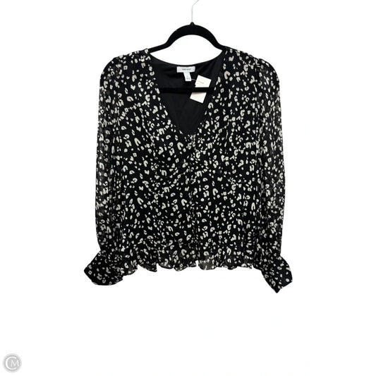 Top Long Sleeve By Nine West In Black, Size: M