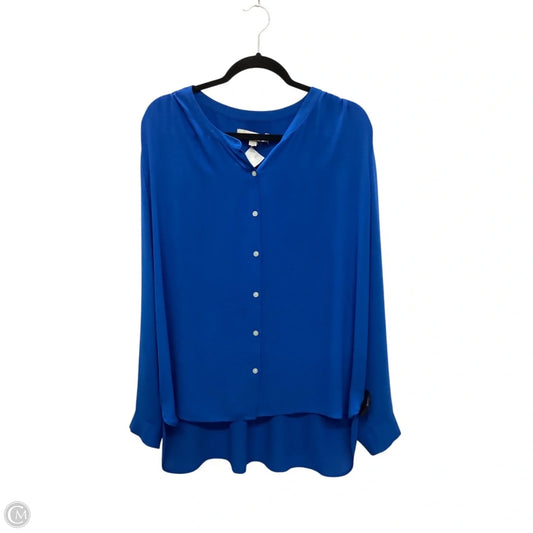 Top Long Sleeve By Loft In Blue, Size: Xl