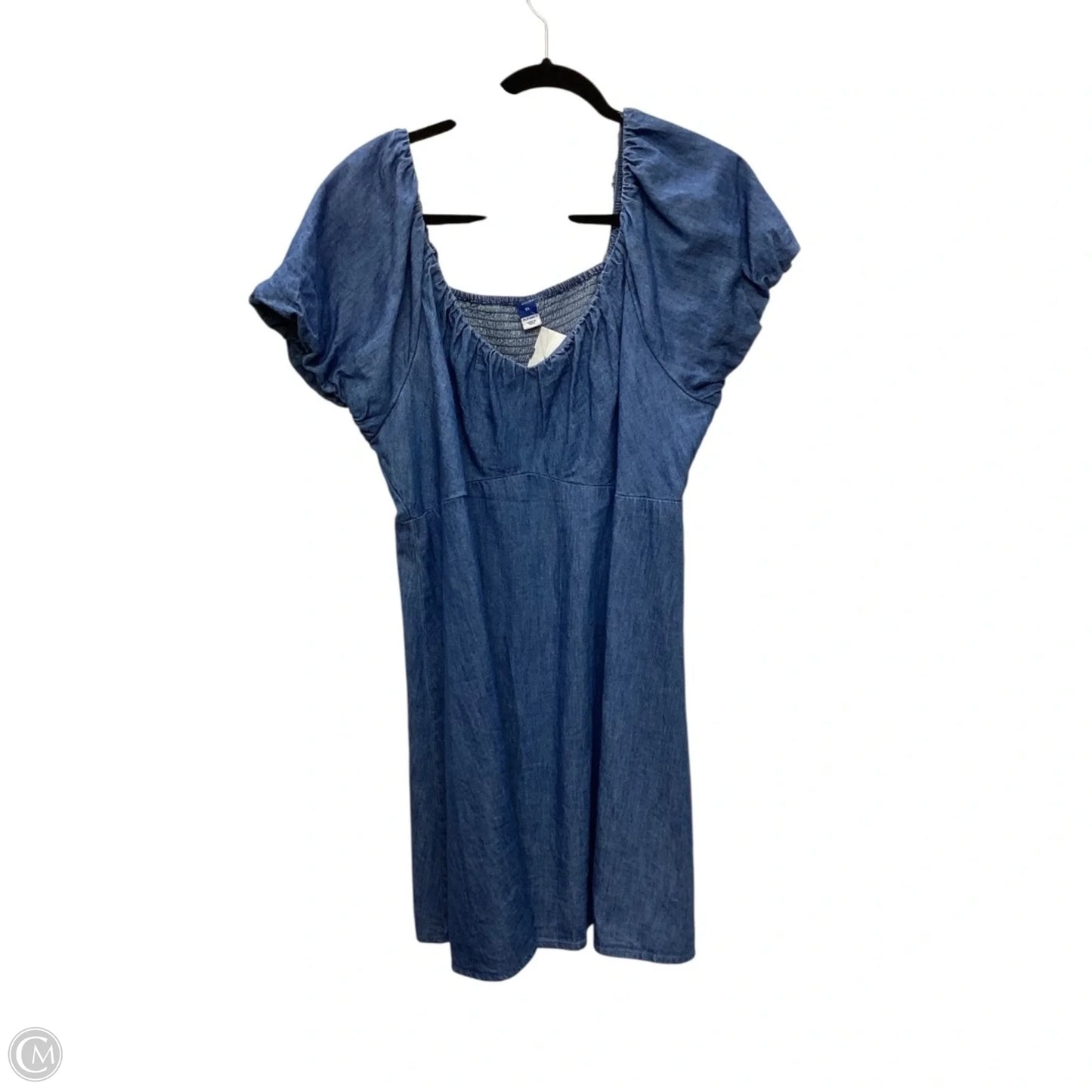 Dress Casual Midi By Old Navy In Blue Denim, Size: Xl
