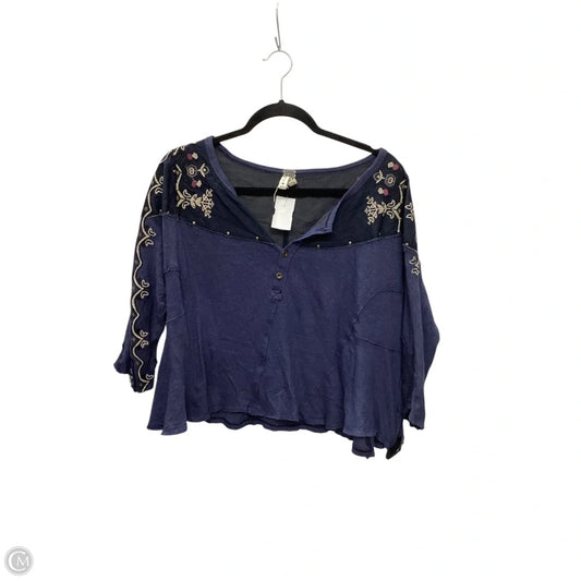 Top Long Sleeve By We The Free In Blue, Size: S