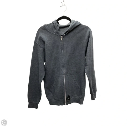Jacket Moto By Gildan In Grey, Size: S