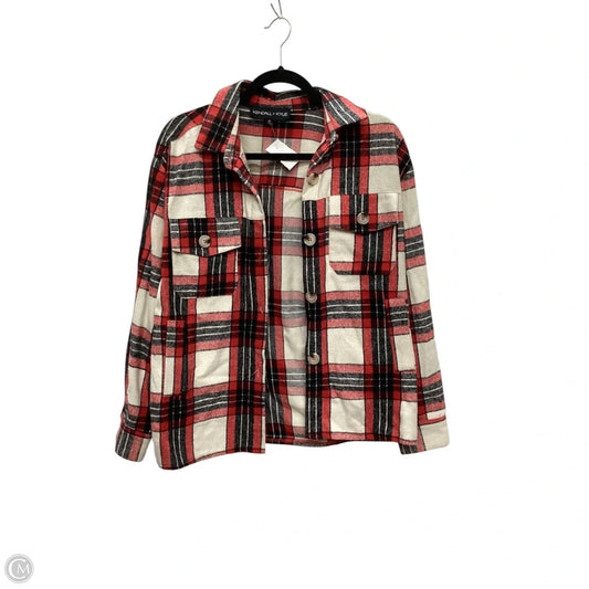 Jacket Shirt By Clothes Mentor In Plaid Pattern, Size: M