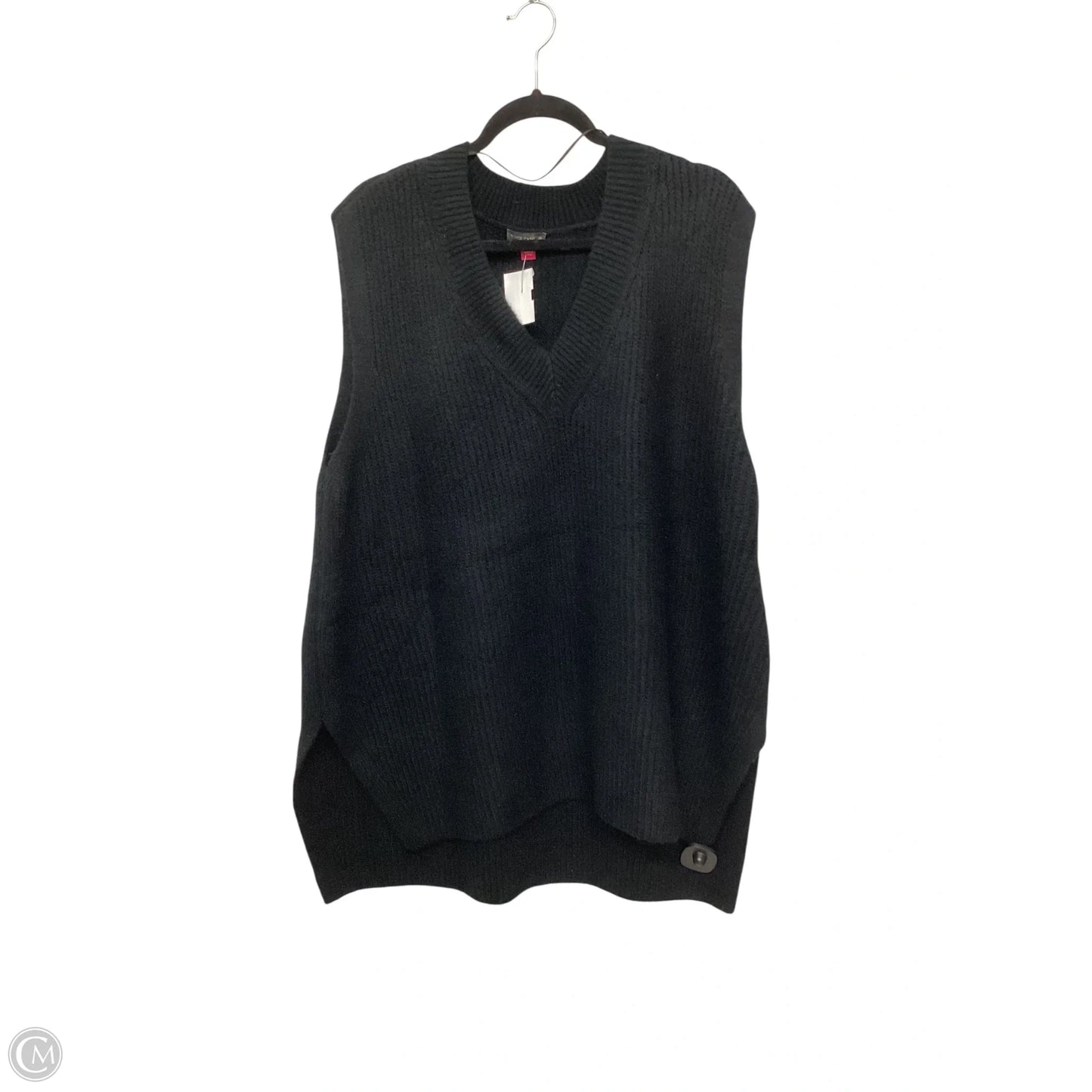 Vest Sweater By Vince Camuto In Black, Size: Xl