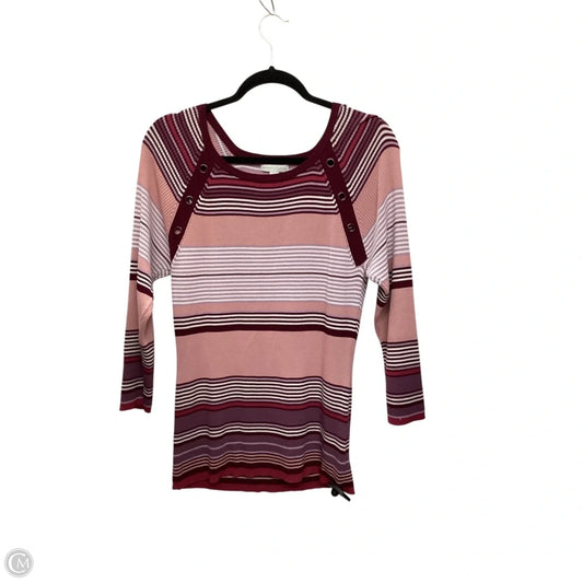 Top Long Sleeve By New York And Co In Striped Pattern, Size: Xl