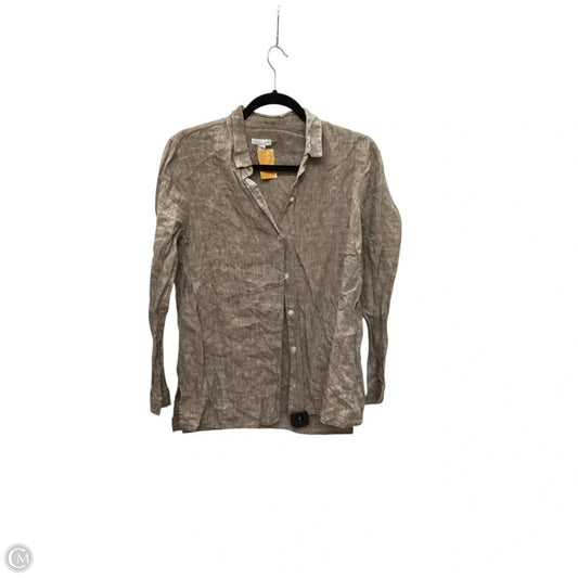 Top Long Sleeve By J. Jill In Brown, Size: S
