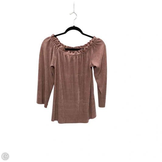 Top Long Sleeve By Joa In Pink, Size: M