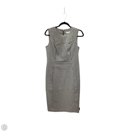 Dress Work By Calvin Klein In Black & White, Size: 8