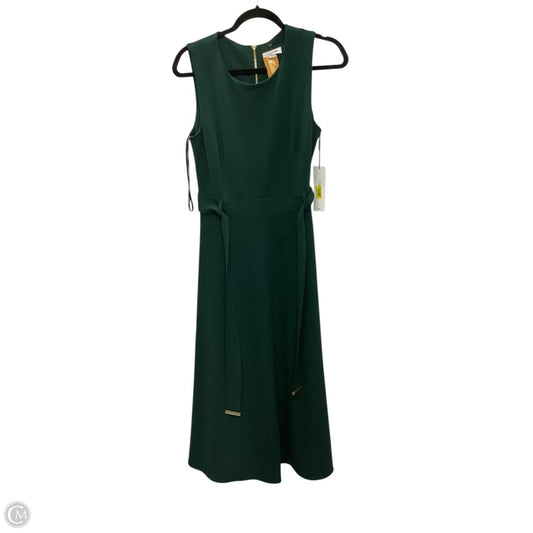 Dress Casual Maxi By Calvin Klein In Green, Size: 10