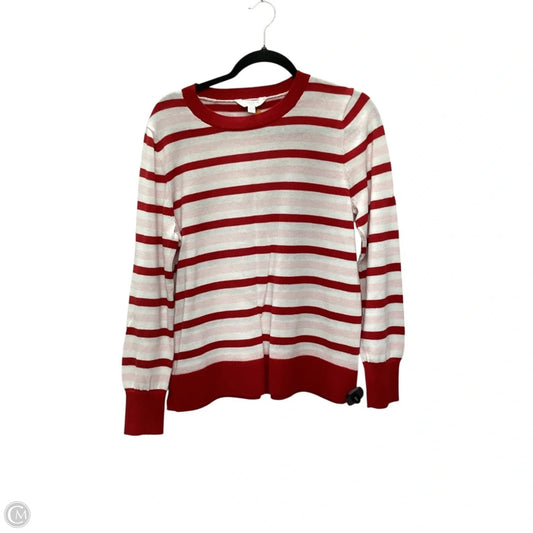Top Long Sleeve By Time And Tru In Striped Pattern, Size: L