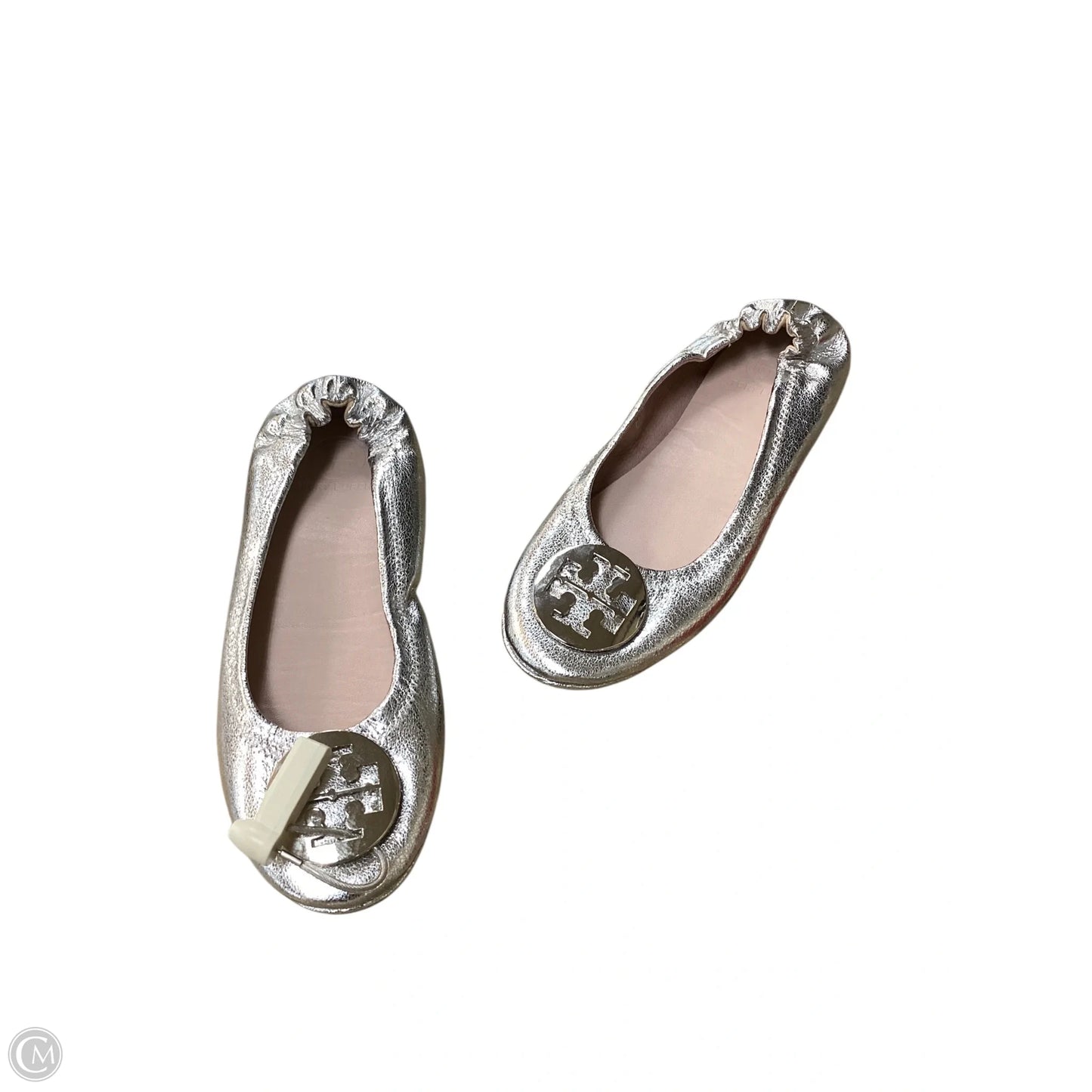 Shoes Designer By Tory Burch In Silver, Size: 8