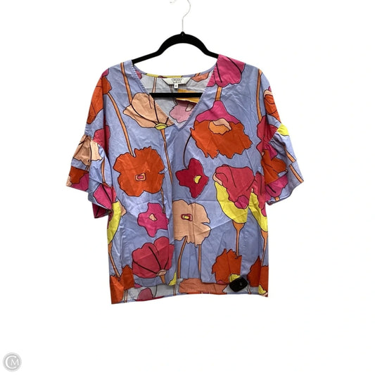 Top Short Sleeve By Crosby In Multi-colored, Size: M