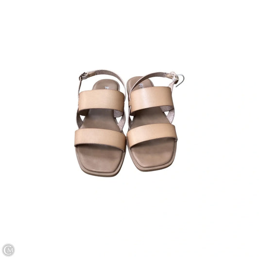 Sandals Flats By Clothes Mentor In Brown, Size: 8
