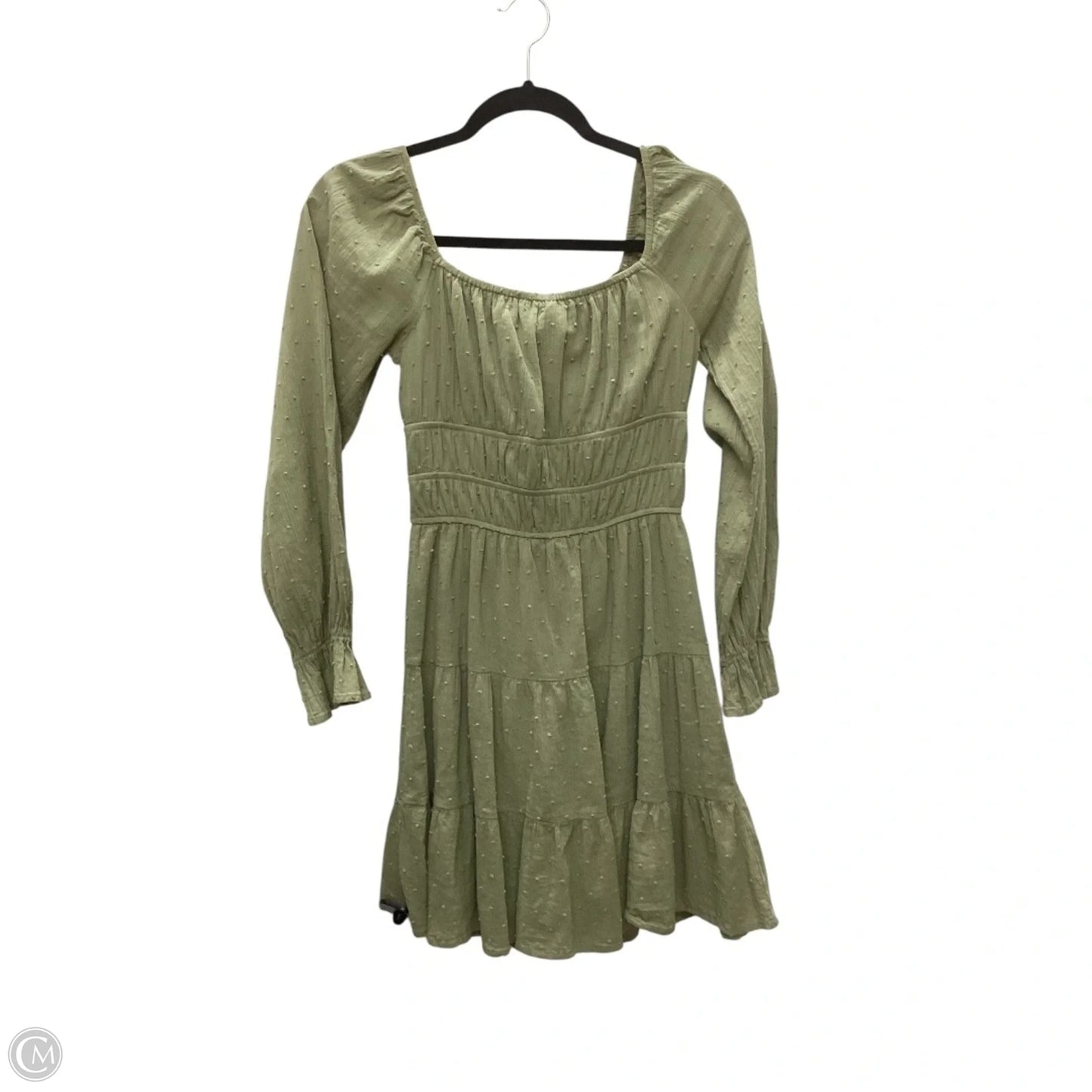 Dress Casual Midi By Peach Love Cream California In Green, Size: S