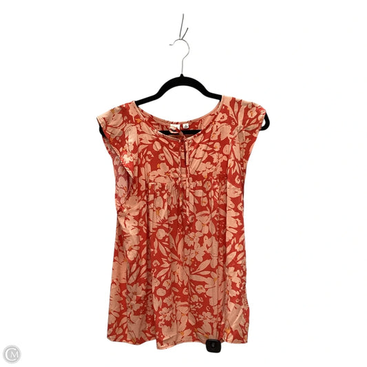 Top Sleeveless By Gap In Red, Size: M