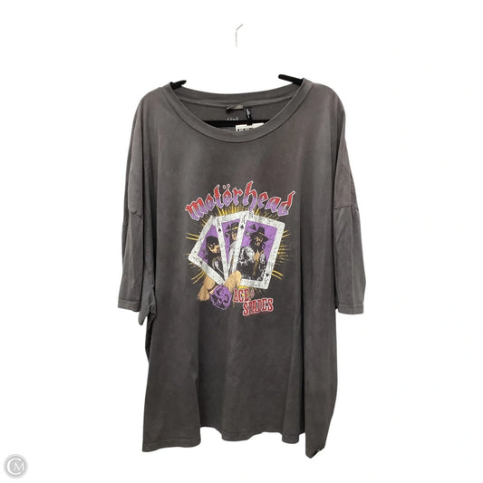 Top Short Sleeve By Asos In Grey, Size: 26