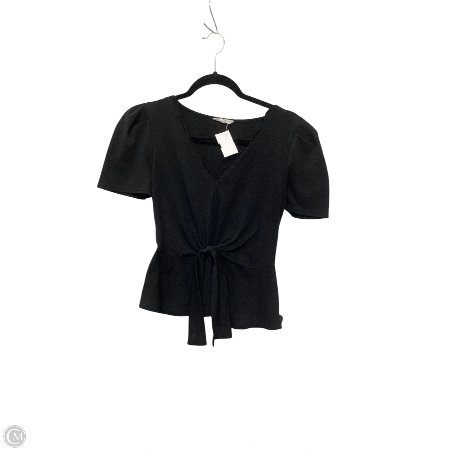 Top Short Sleeve By Mine In Black, Size: M