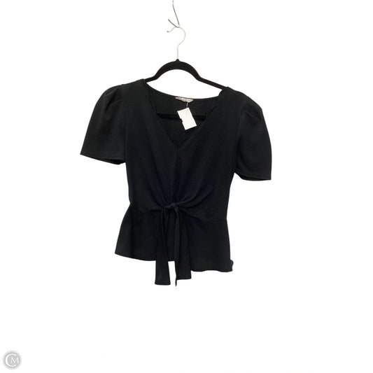 Top Short Sleeve By Mine In Black, Size: M
