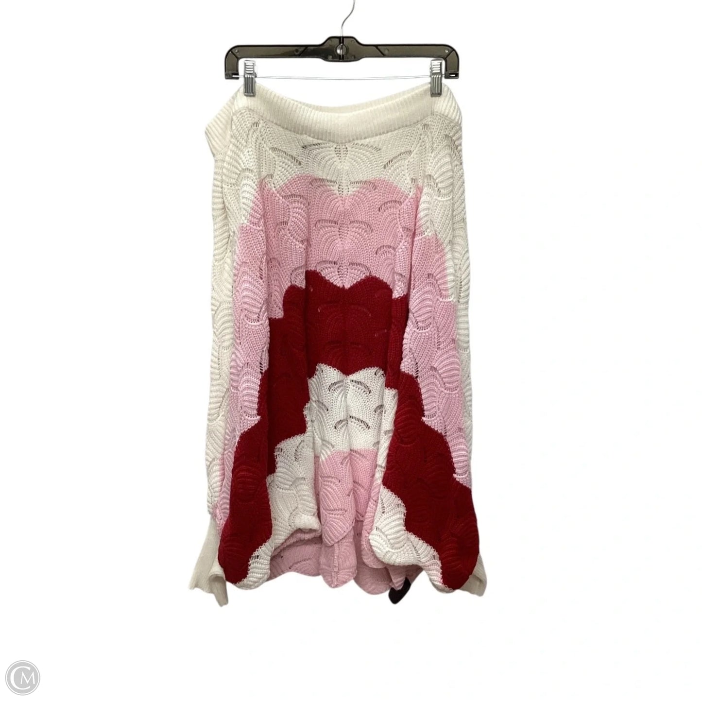 Sweater By Andree By Unit In Pink, Size: 1x