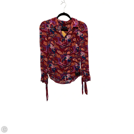 Top Long Sleeve By Maeve In Red, Size: 0