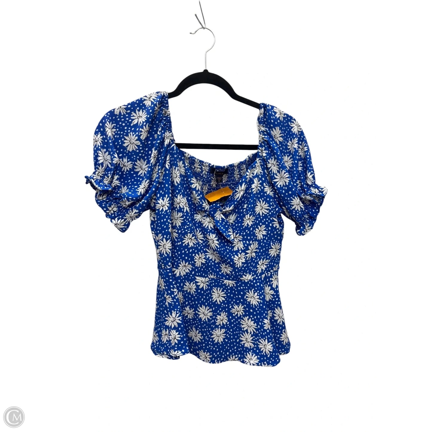 Top Short Sleeve By Skies Are Blue In Blue, Size: S