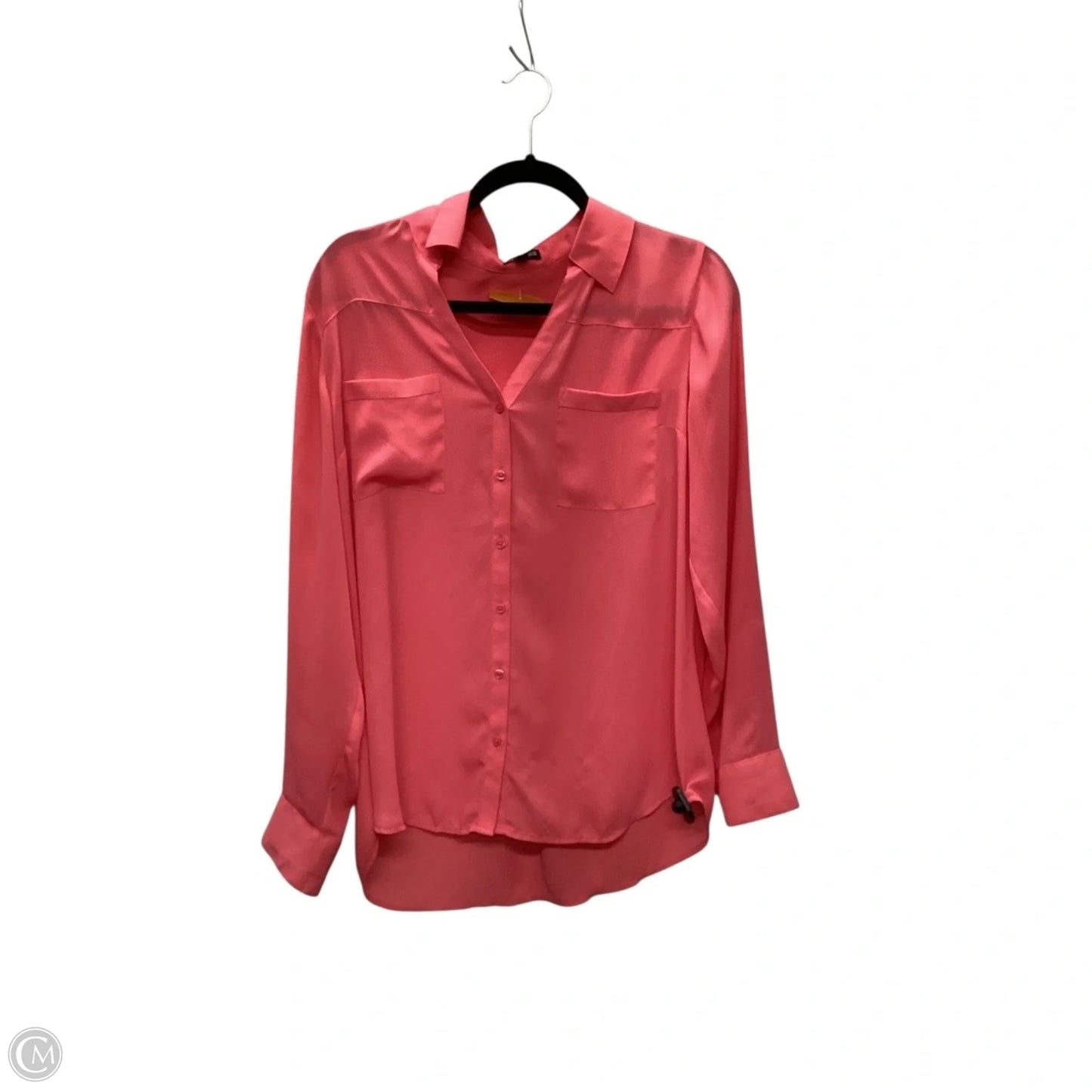 Top Long Sleeve Basic By Express In Pink, Size: L