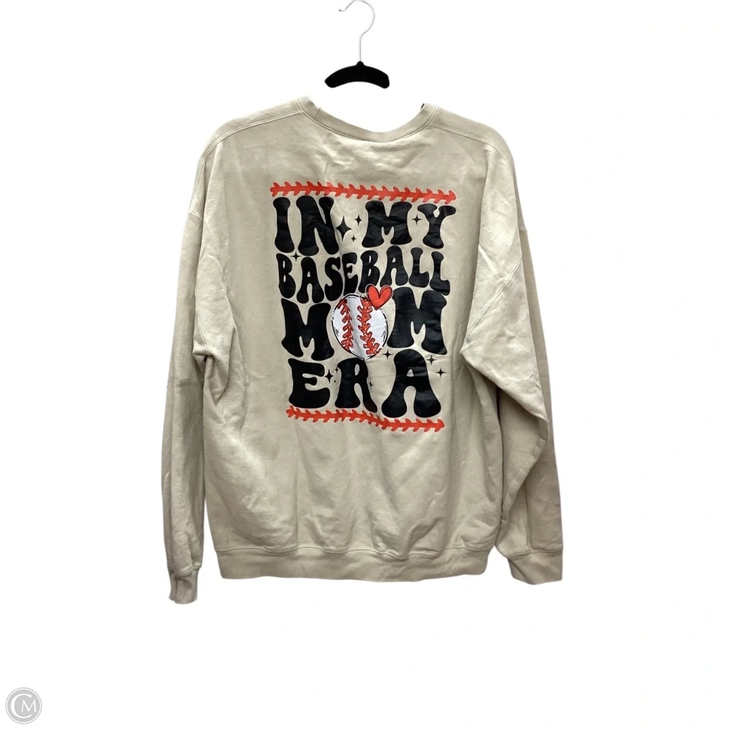 Sweatshirt Crewneck By Gildan In Tan, Size: Xl