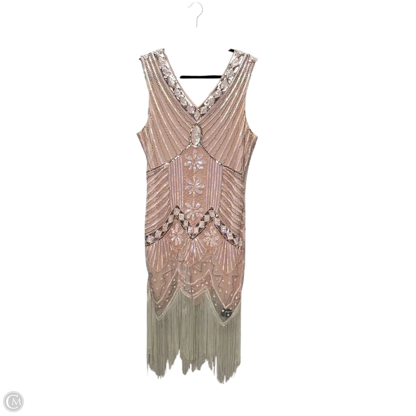 Dress Party Midi By Clothes Mentor In Pink, Size: Xxl