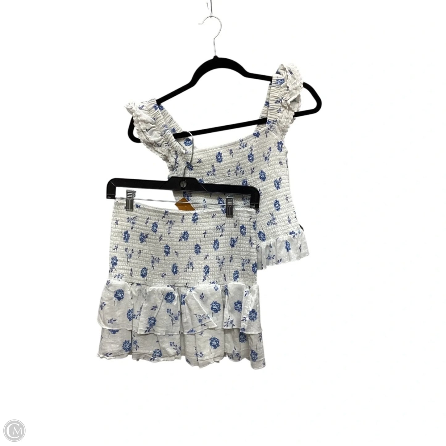 Skirt Set 2pc By Kirious In White, Size: L