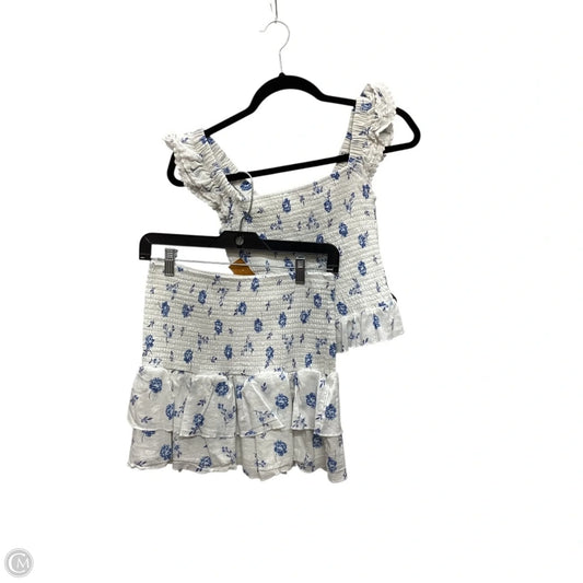 Skirt Set 2pc By Kirious In White, Size: L