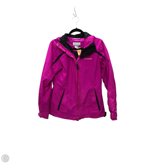 Jacket Windbreaker By Columbia In Purple, Size: M
