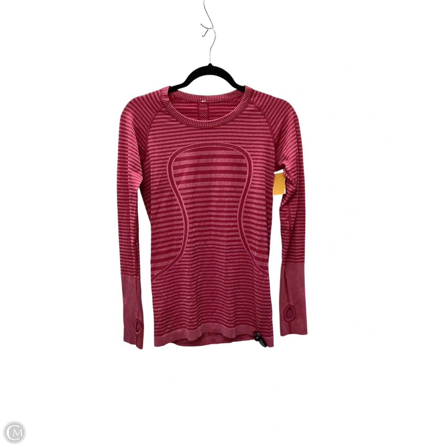 Athletic Top Long Sleeve Crewneck By Lululemon In Pink, Size: 8