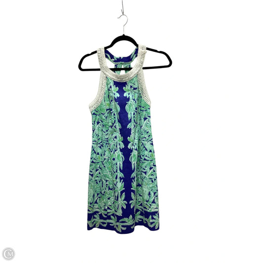 Dress Designer By Lilly Pulitzer In Black & Green, Size: 10