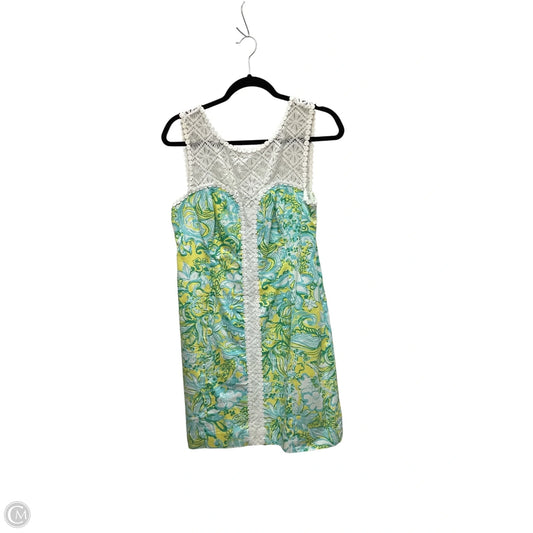 Dress Designer By Lilly Pulitzer In Blue & Green, Size: 10