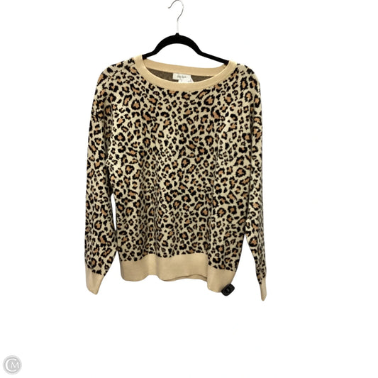 Top Long Sleeve By On 34th In Leopard Print, Size: Xl