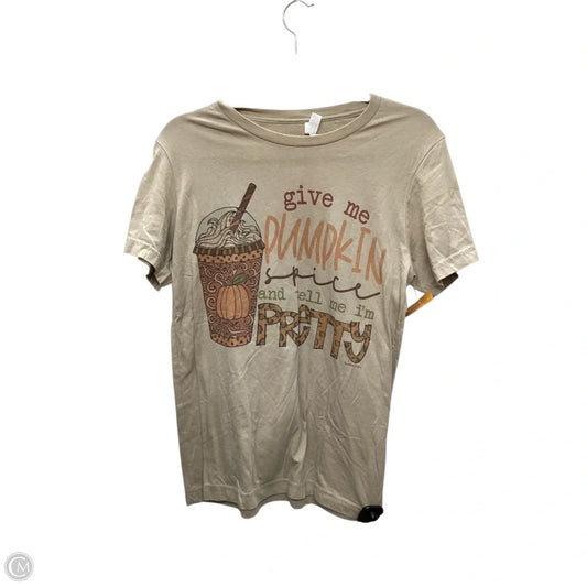 Top Short Sleeve Basic By Bella + Canvas In Brown, Size: M