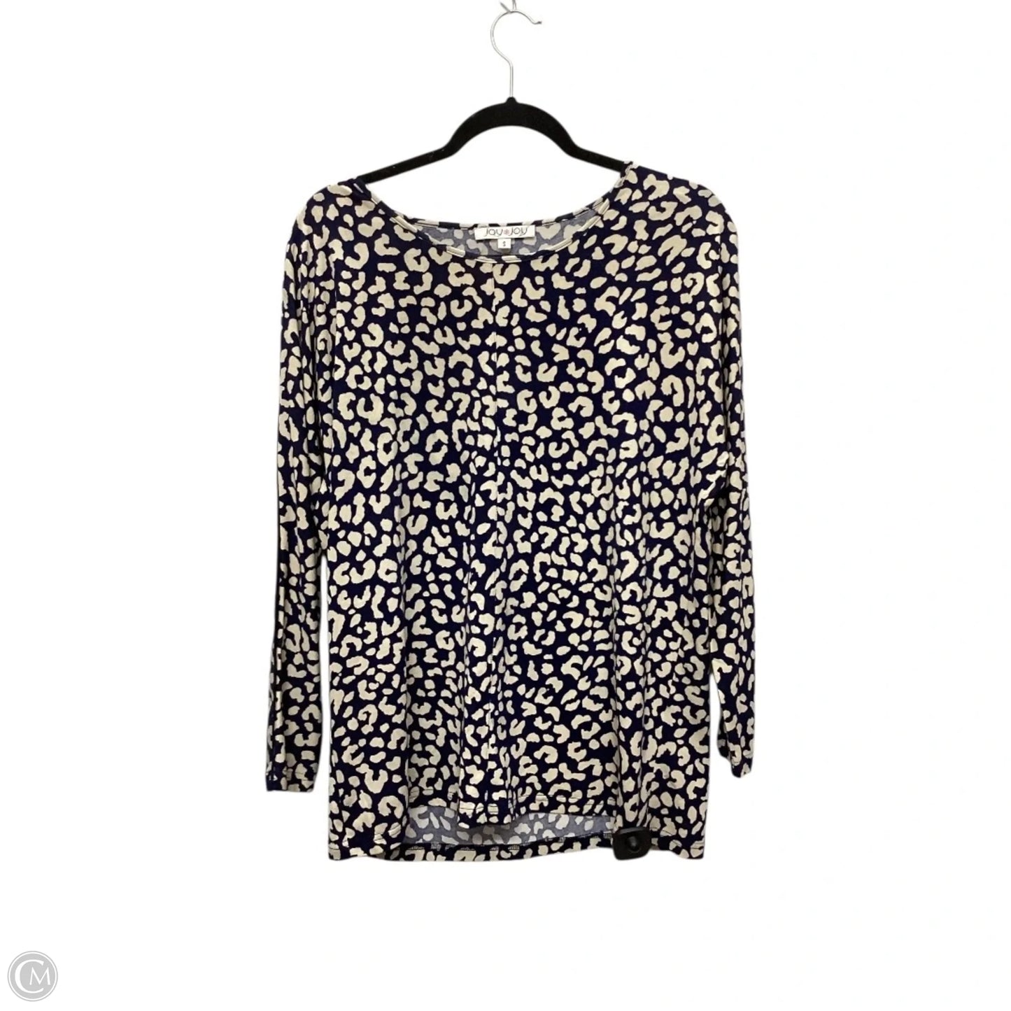 Top Long Sleeve By Joy Joy In Animal Print, Size: S