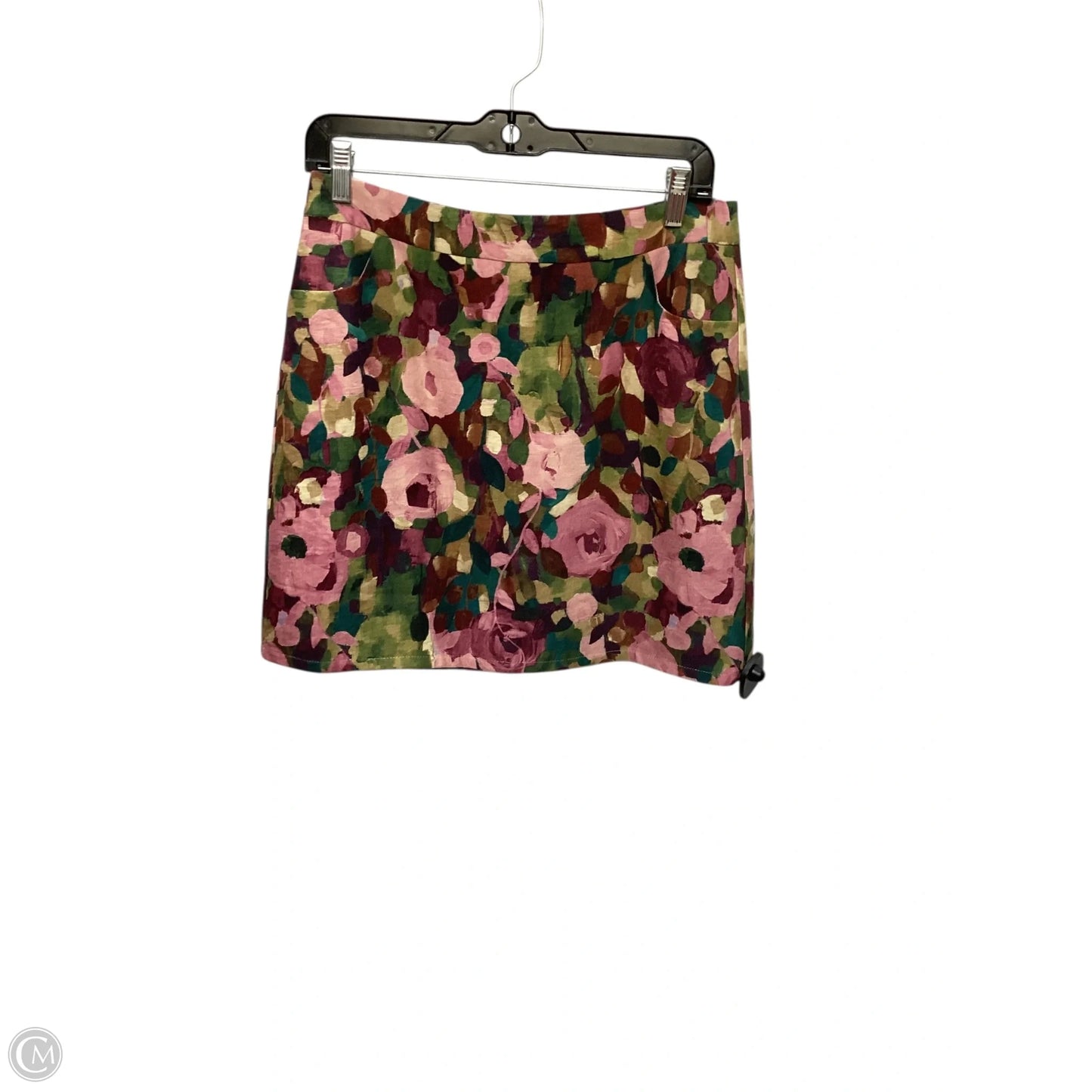 Skirt Mini & Short By Molly Bracken In Floral Print, Size: S