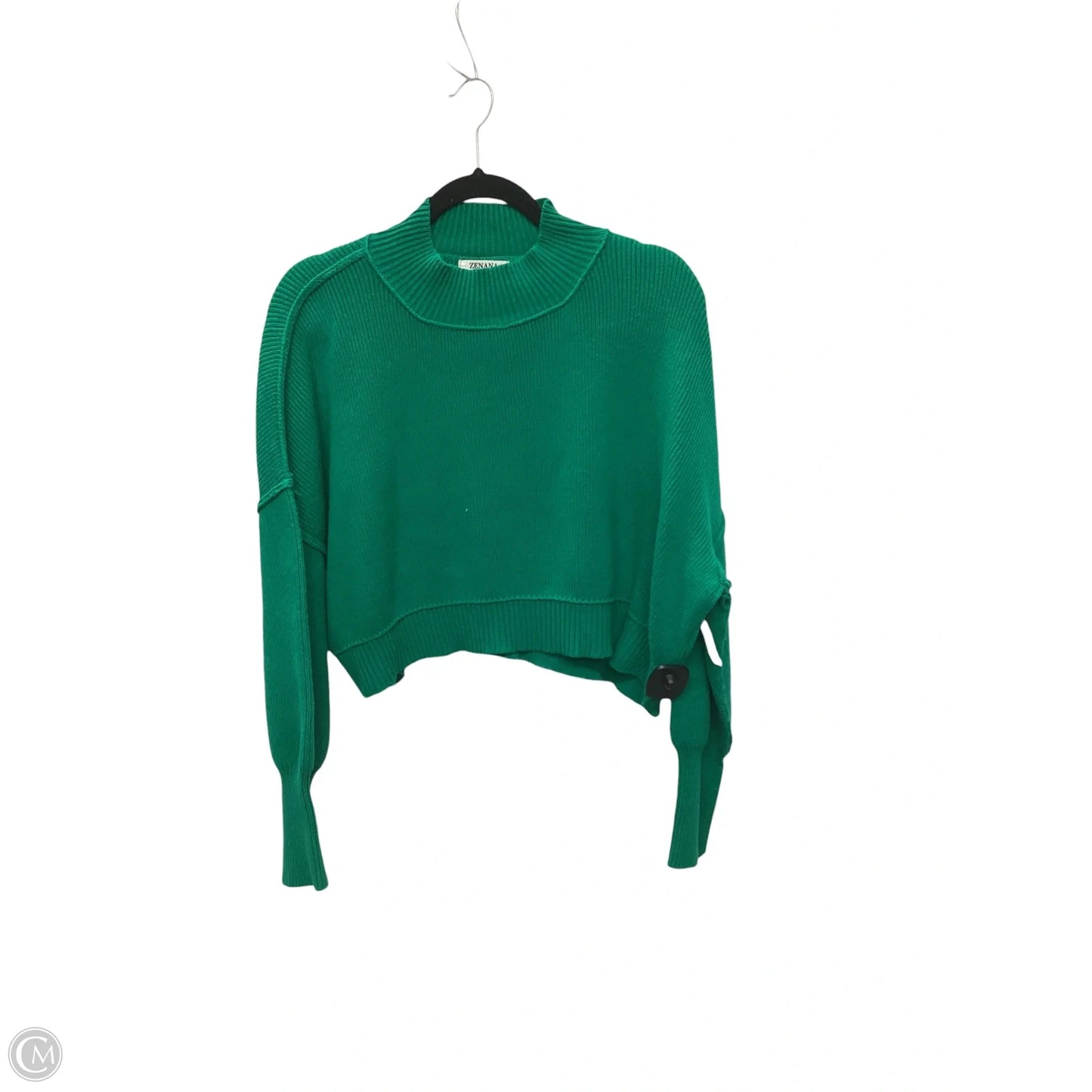 Sweater By Zenana In Green, Size: M