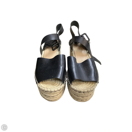 Sandals Heels Wedge By Antonio Melani In Black & Brown, Size: 7.5