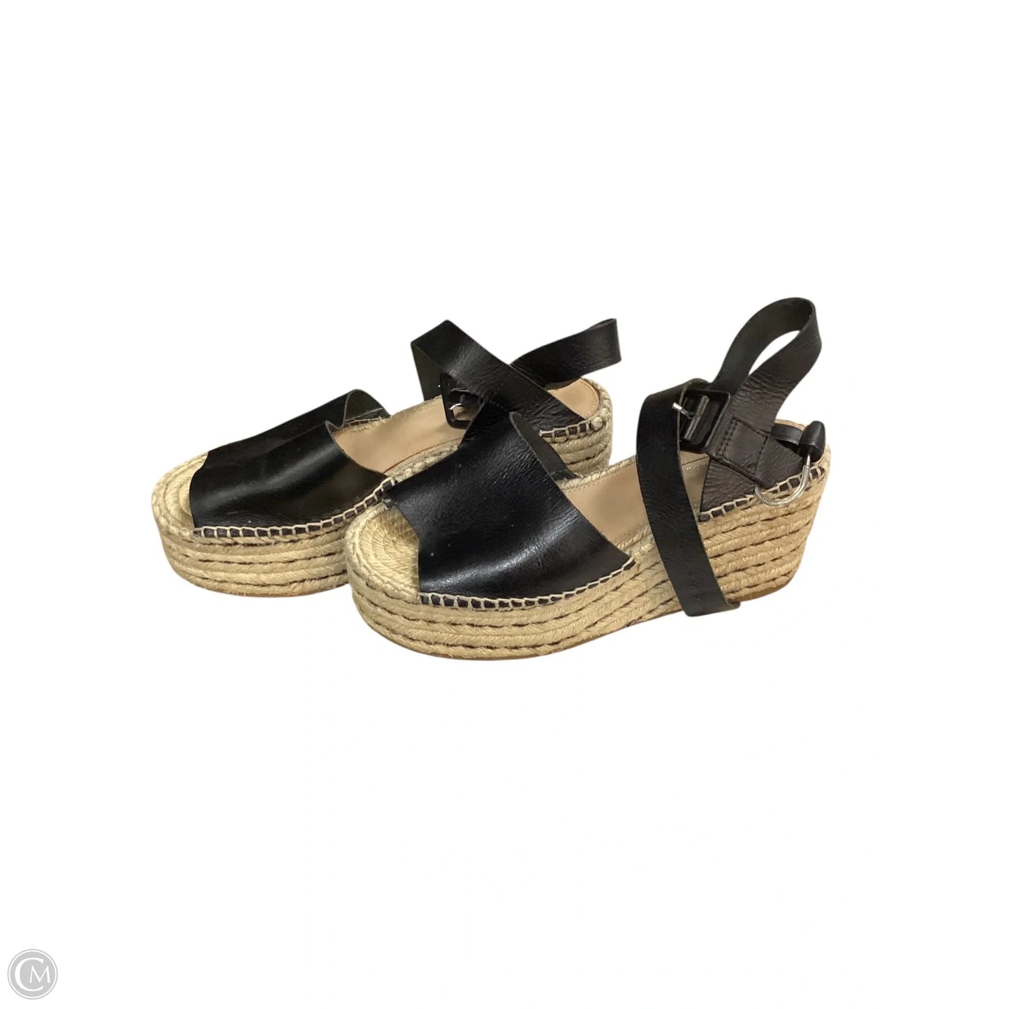 Sandals Heels Wedge By Antonio Melani In Black & Brown, Size: 7.5