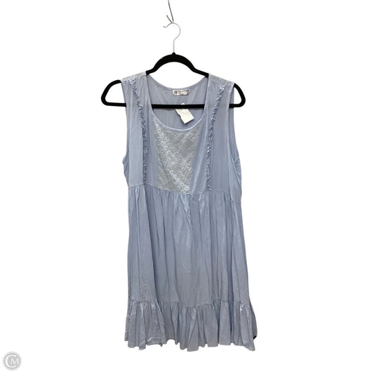 Dress Casual Midi By Clothes Mentor In Blue, Size: L