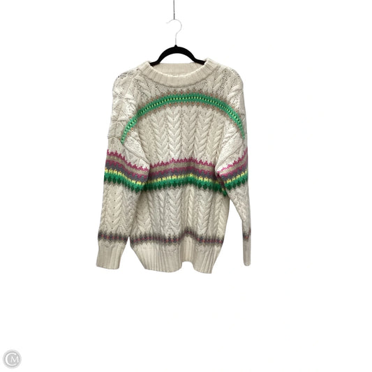 Sweater By American Eagle In Cream, Size: Xs