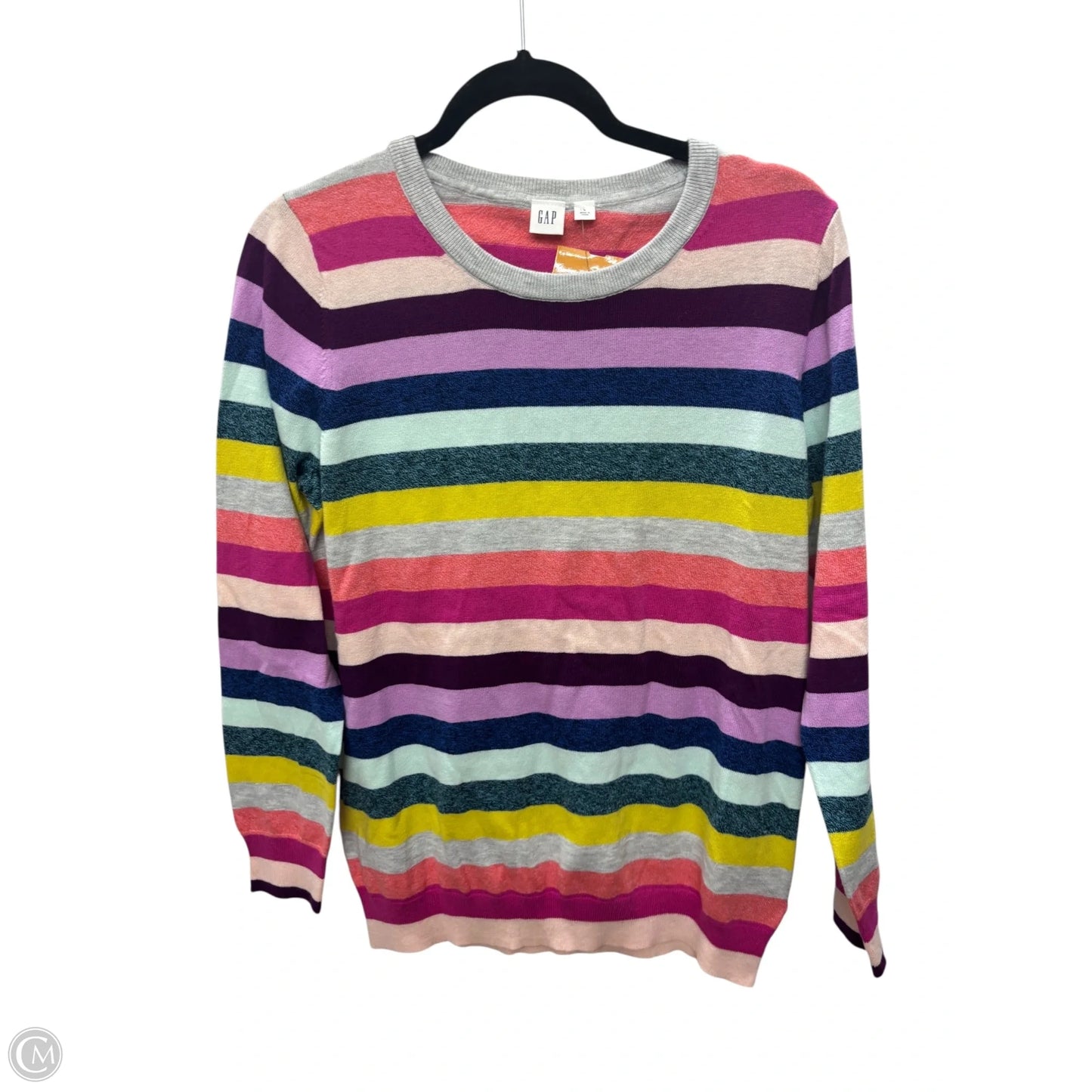Sweater By Gap In Striped Pattern, Size: L