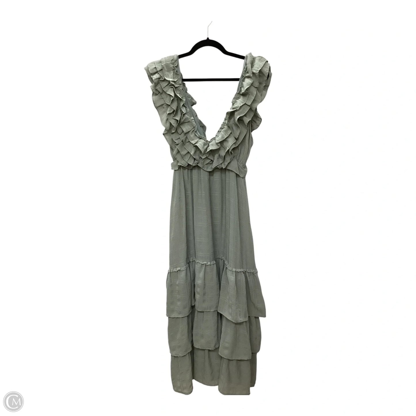 Dress Casual Maxi By Stradivarius In Green, Size: M