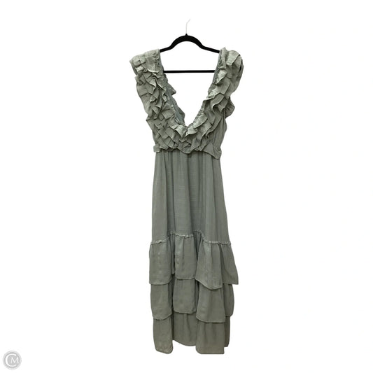 Dress Casual Maxi By Stradivarius In Green, Size: M